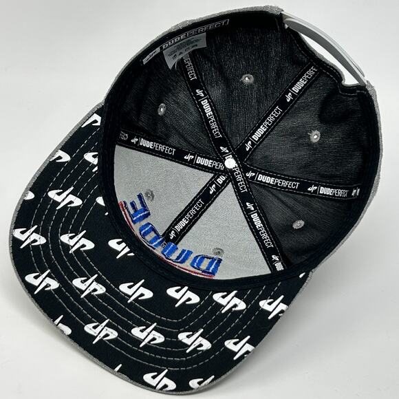 Dude Perfect 2022 Tour Hat Baseball Cap YouTube 6 Panel Snapback Gray - Picture 4 of 9